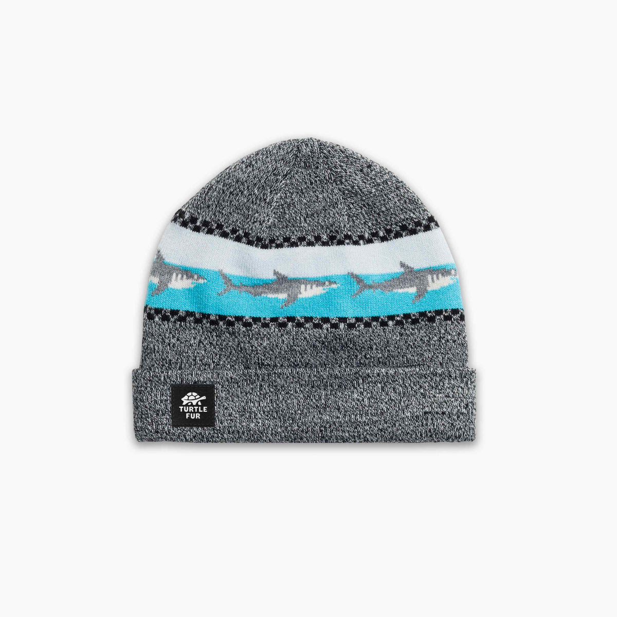 Turtle Fur Kids Shark Attack Gray